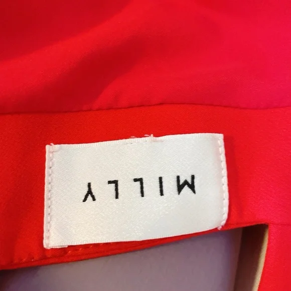 Milly Red Cutout Sheath Dress Size 4 – Fitted Cocktail Party Dress - Picture 9 of 9